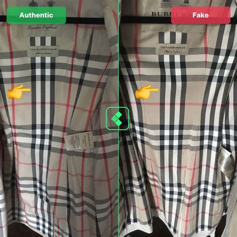 how to tell if burberry is fake|identify burberry raincoat.